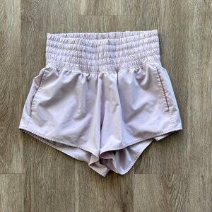 OFFLINE By Aerie High Rise Hot Stuff 2" Shorts Lilac Size XXS Athletic Workout